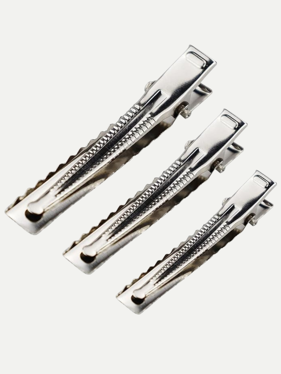 Silver Metal Alligator Hair Clip