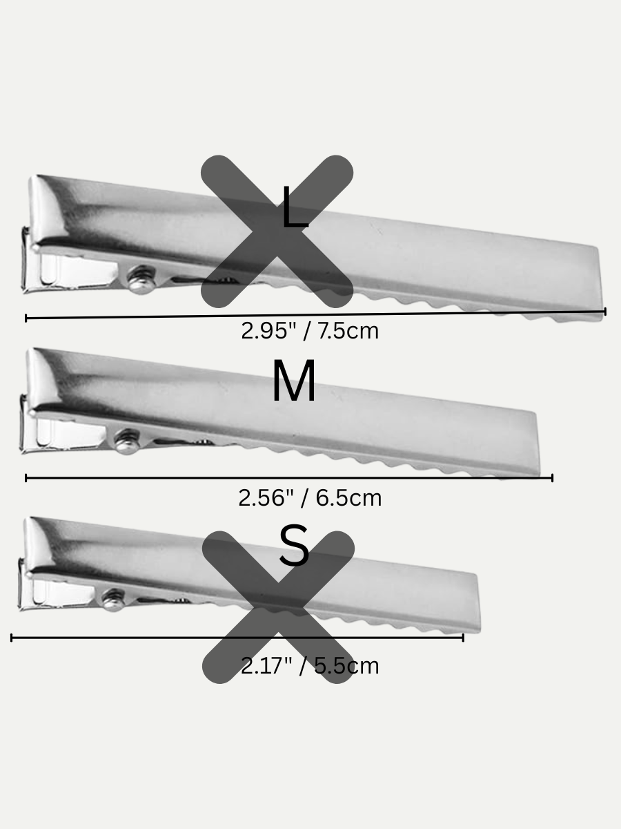 Silver Metal Alligator Hair Clip