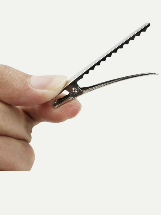 Silver Metal Alligator Hair Clip